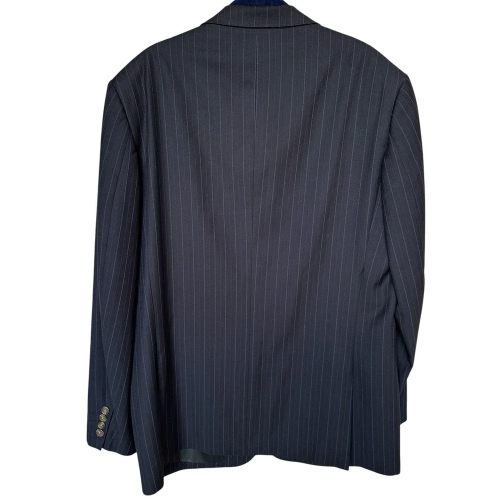 Giorgio Armani Blazer Mens 42R US Wool Blend‎ Sport Coat Pinstripe Jacket Luxury